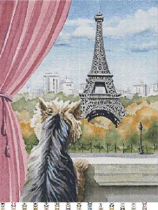 Схема вышивки бисером 'Париж', созданная в программе 'Бисер и мулине с MyJane'