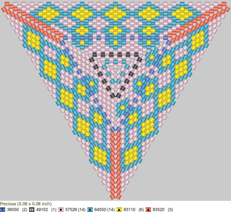 Схема геометрического бисероплетения формата 